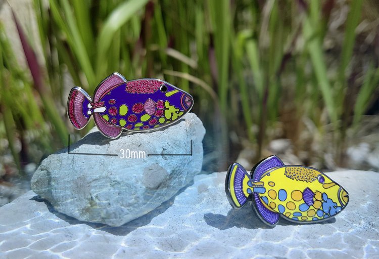 Leopardendrücker Pin