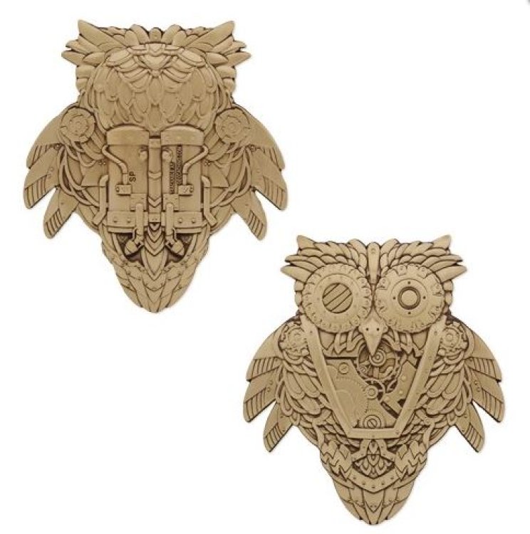 Steampunk Owl Geocoin